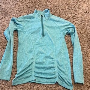 Athleta soft green Quarter-Zip Top